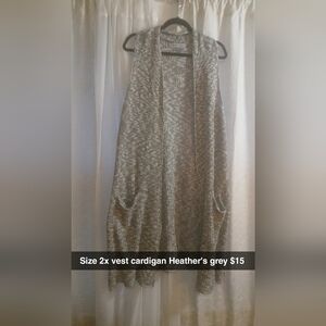 Heather Gray Women's Sweater Vest